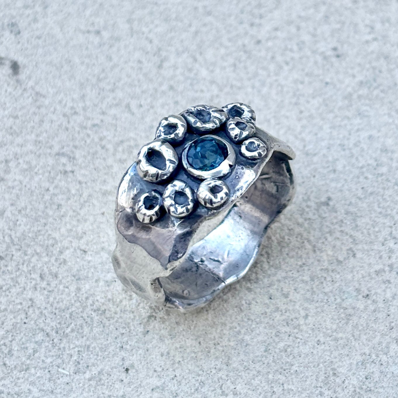 Barnacle + Blue Topaz Rings J. Anderson LTL Inventory 7.5