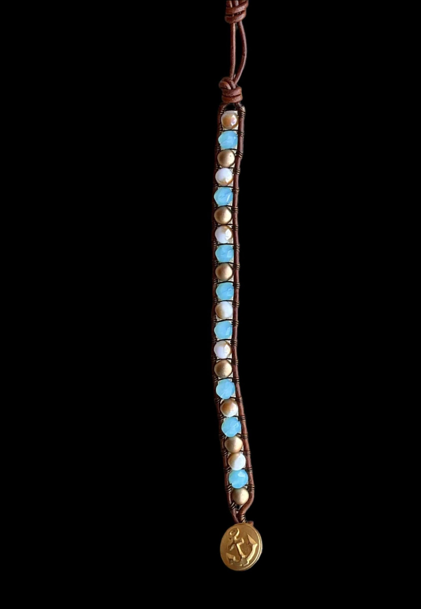 "Blue Seas" Bracelet Collection Heidi Duran Inventory Czech Glass Beads