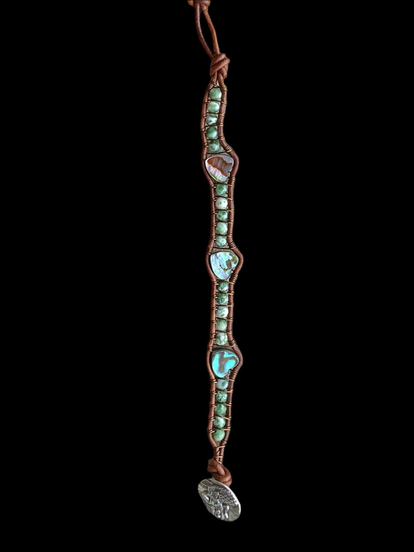 "Blue Seas" Bracelet Collection Heidi Duran Inventory Jasper & Abalone Shells