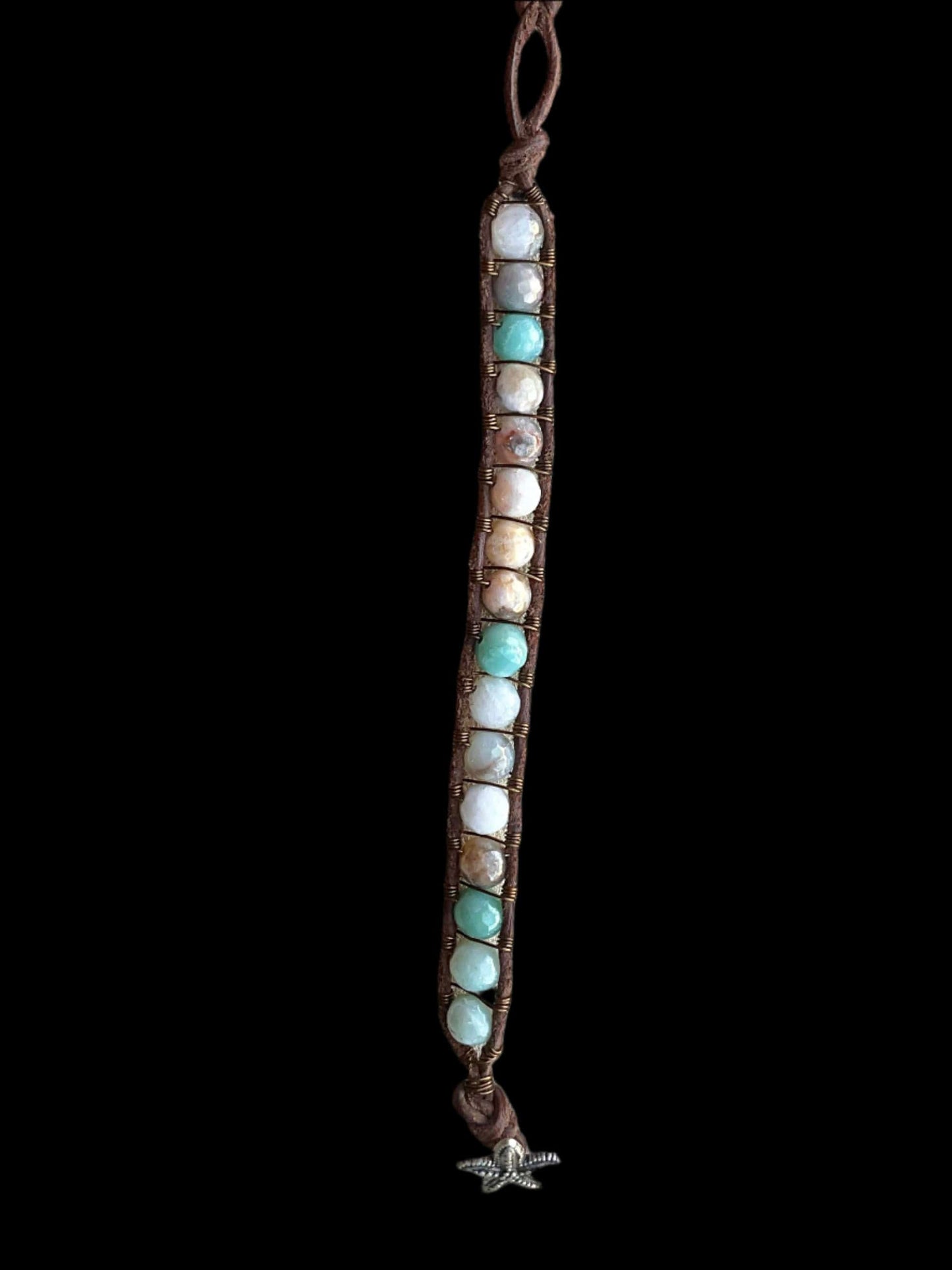 "Blue Seas" Bracelet Collection Heidi Duran Inventory Large Agates