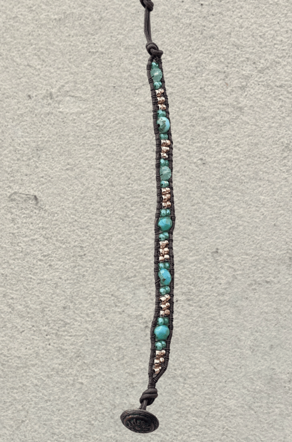 "Blue Seas" Bracelet Collection Heidi Duran Inventory Swarovski and Czech Glass