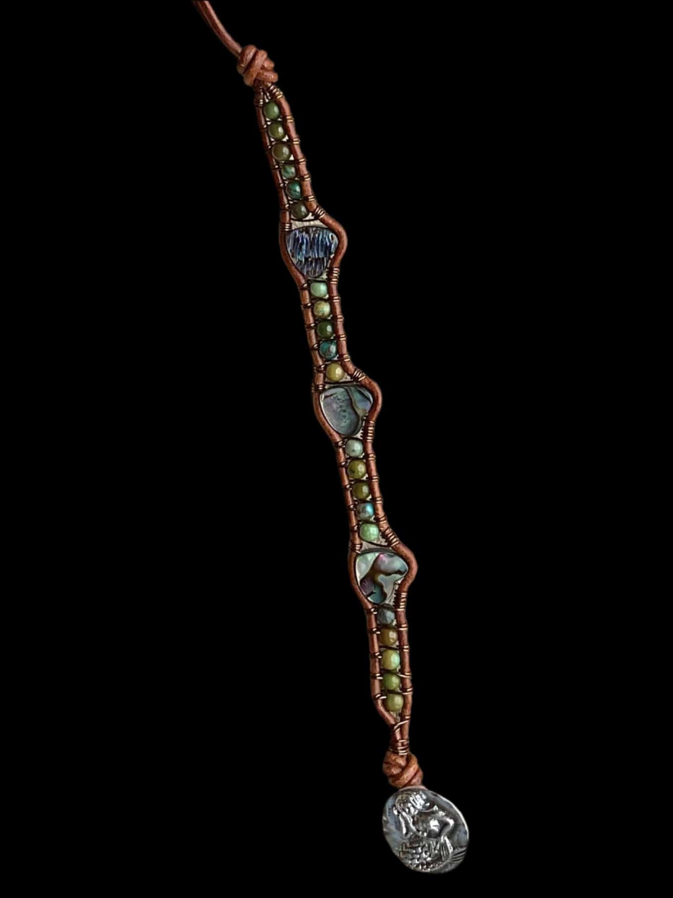 "Blue Seas" Bracelet Collection Heidi Duran Inventory Turquoise & Heart Abalones