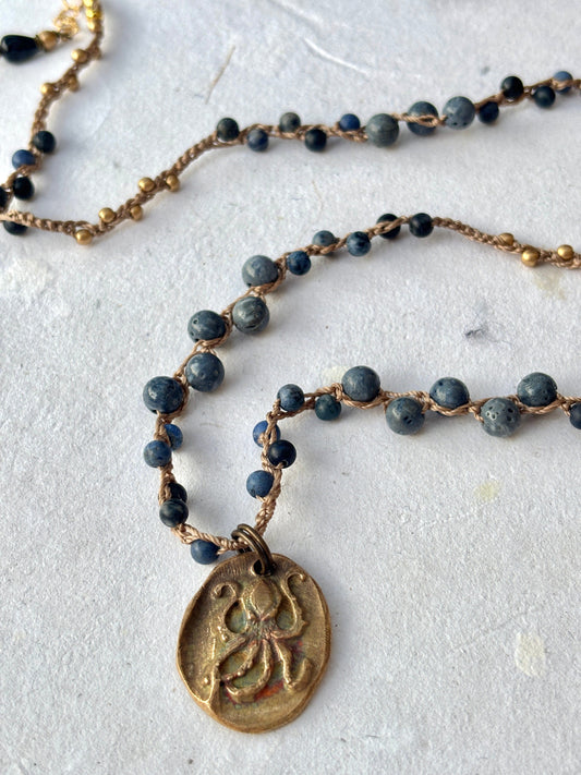 Bronze Pendant with Semi-Precious Stone (Assortment) Heidi Duran Inventory