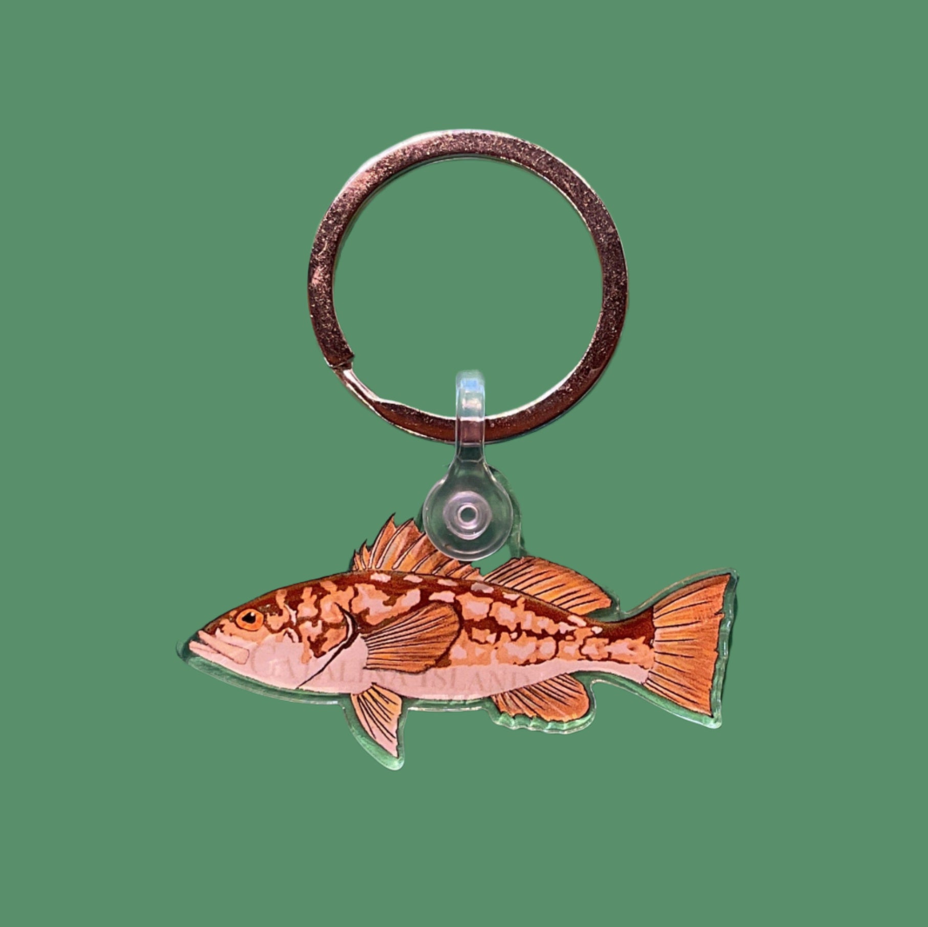 Calico Bass Key Fob Mike Gower Consignment