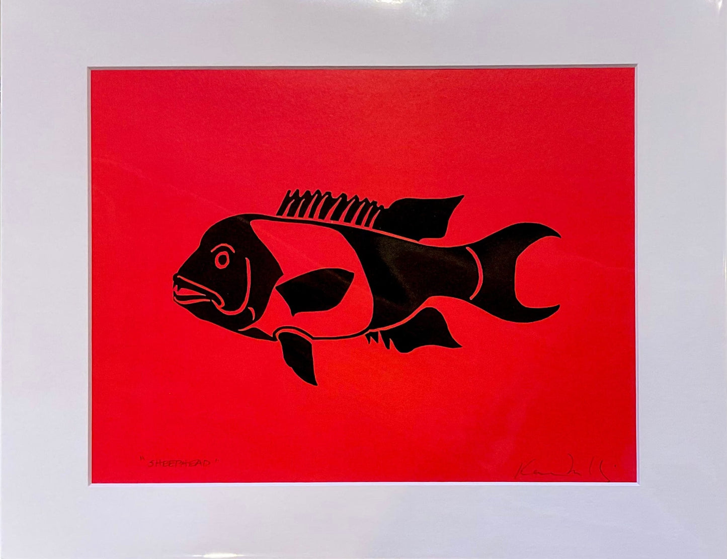 Catalina Fish Prints - Afishinados by Karen Afishinados Consignment SHEEPHEAD