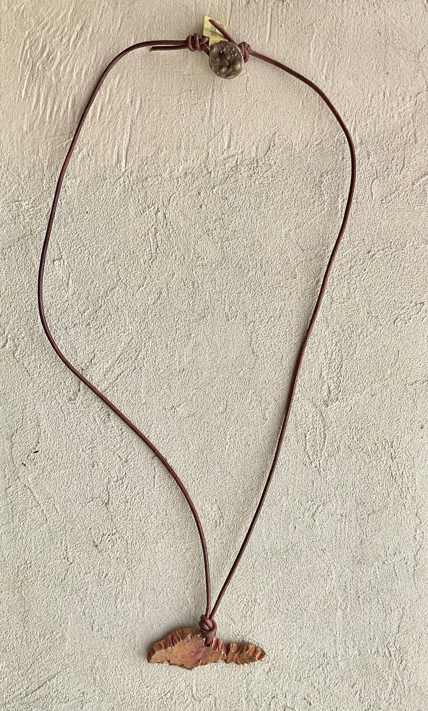 Catalina Island Pendants Heidi Duran Inventory Bronze Pendant with Brown Leather (24")