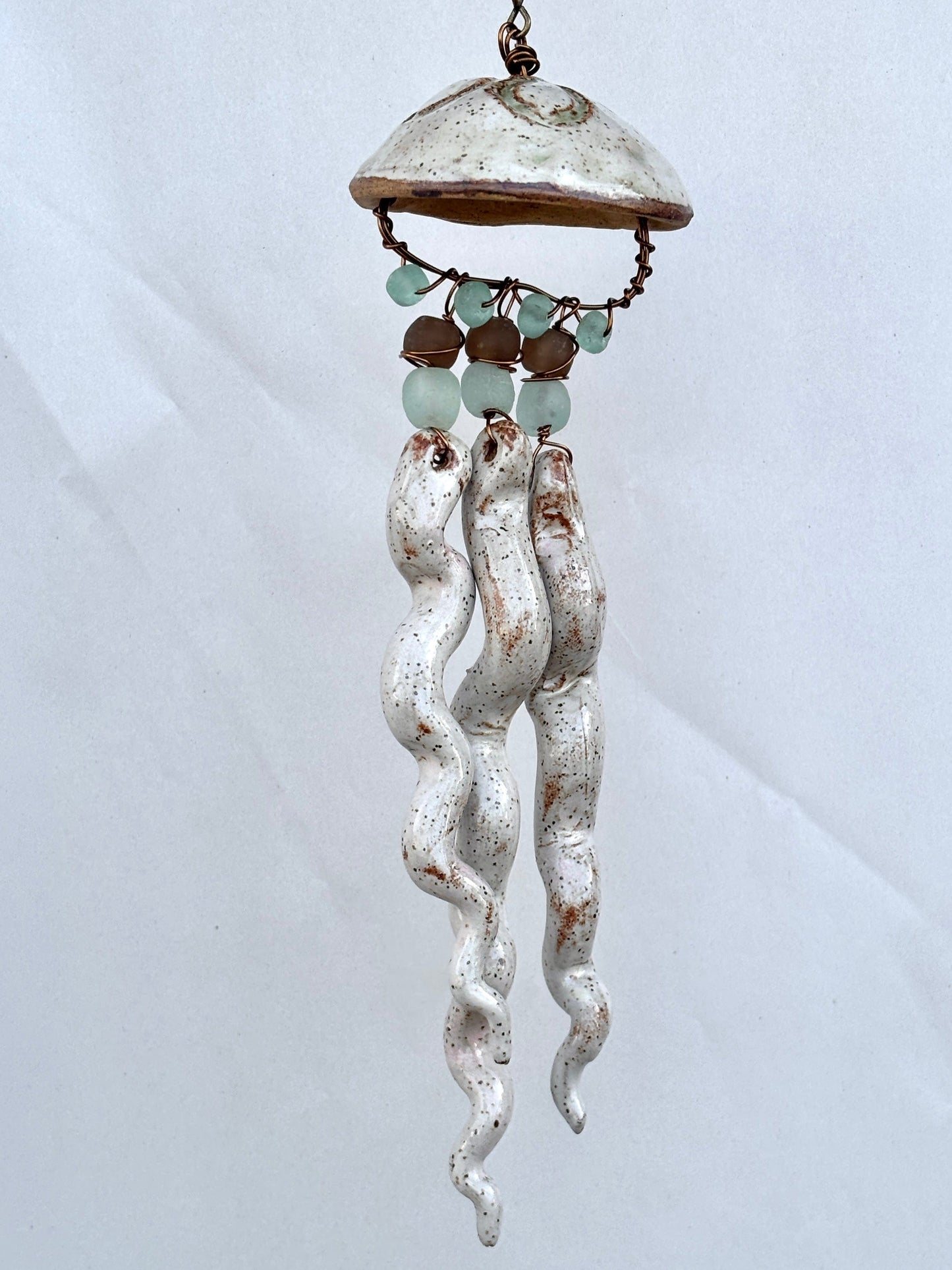 Ceramic Jellyfish Heidi Duran Consignment Small : Sandy/Beige