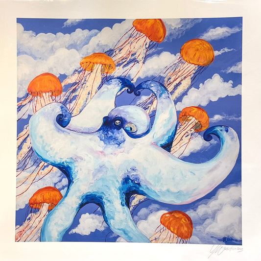 "Cloud Octopus" Giclee Yen Joy Consignment