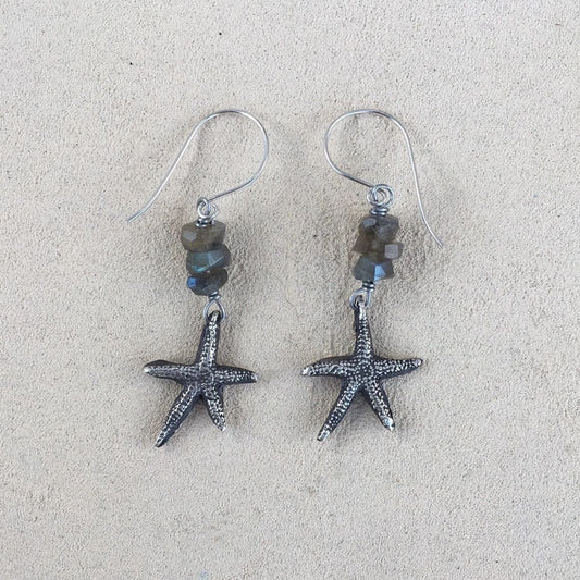 Fine Silver Sea Star Earrings Heidi Duran Inventory