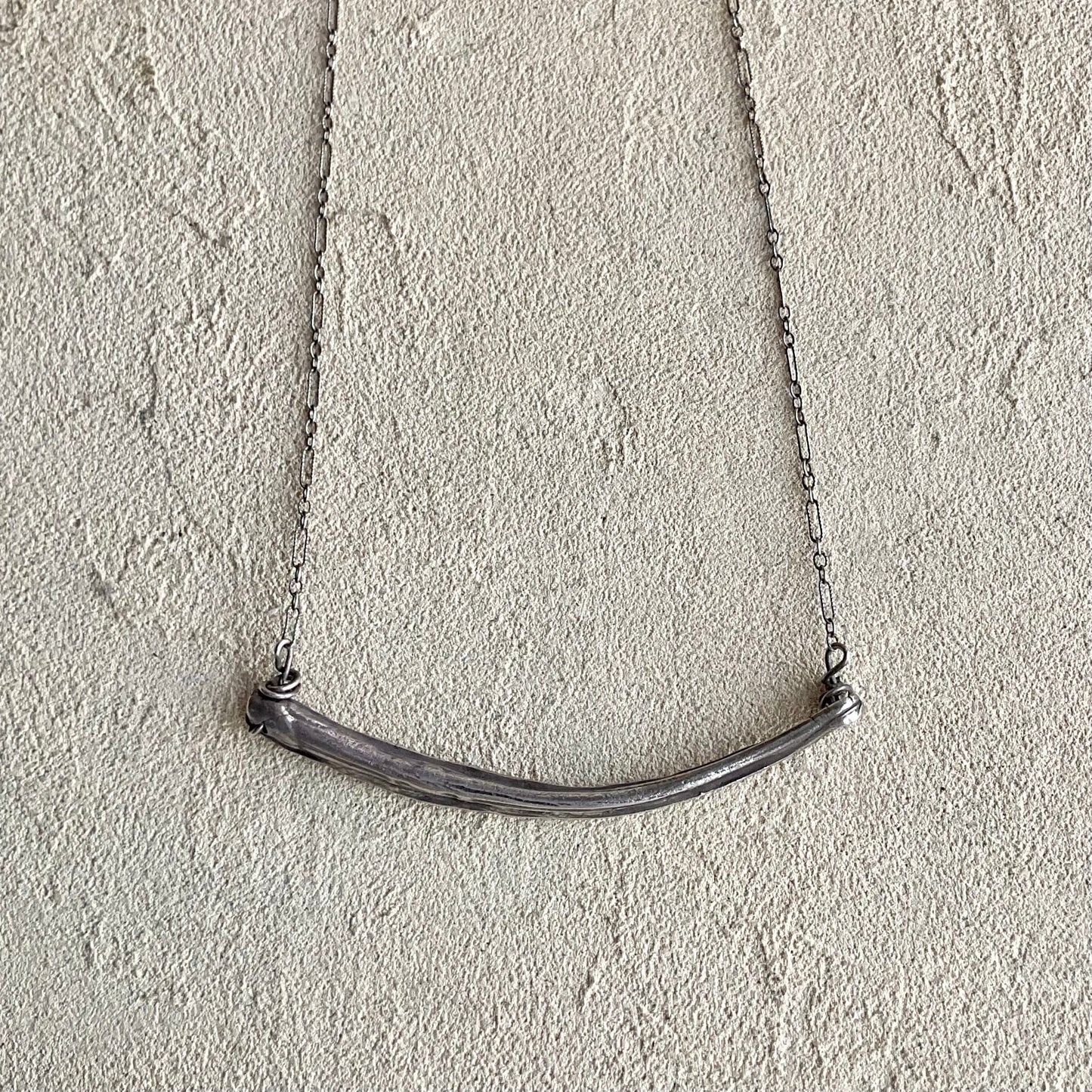 Fine Silver Whales Baleen Necklace Heidi Duran Inventory