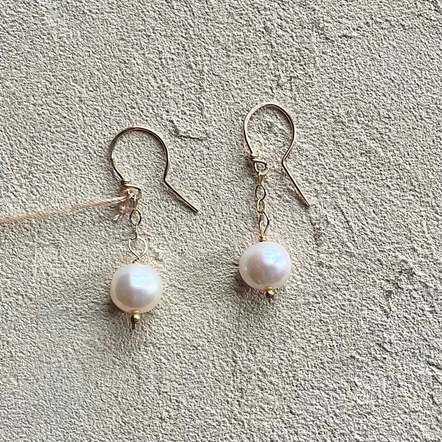 Fresh Water Pearls with Semi-Precious Stone Earrings Elise Peters Consignment 1.5" Fresh Water Pearl