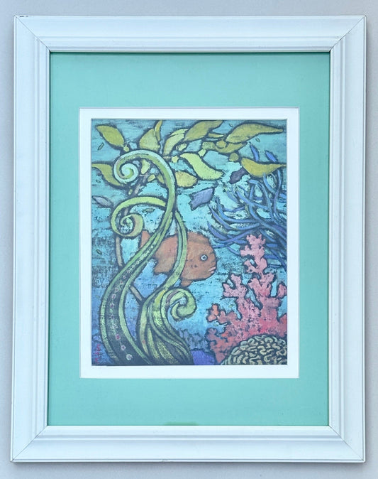 "Garibaldi" Gouache India Ink Painting on Paper Marion Dies Consignment