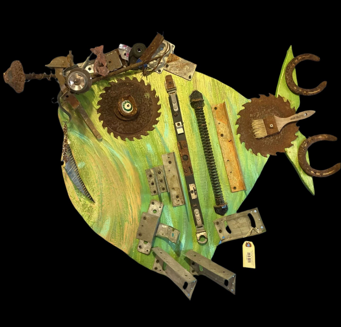 Giant Green Angler Fish -Eco/Mix Media Rodrigo Consignment