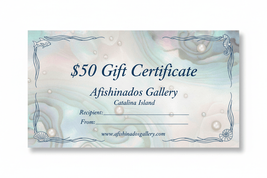 Gift Certificate Afishinados Inventory $50