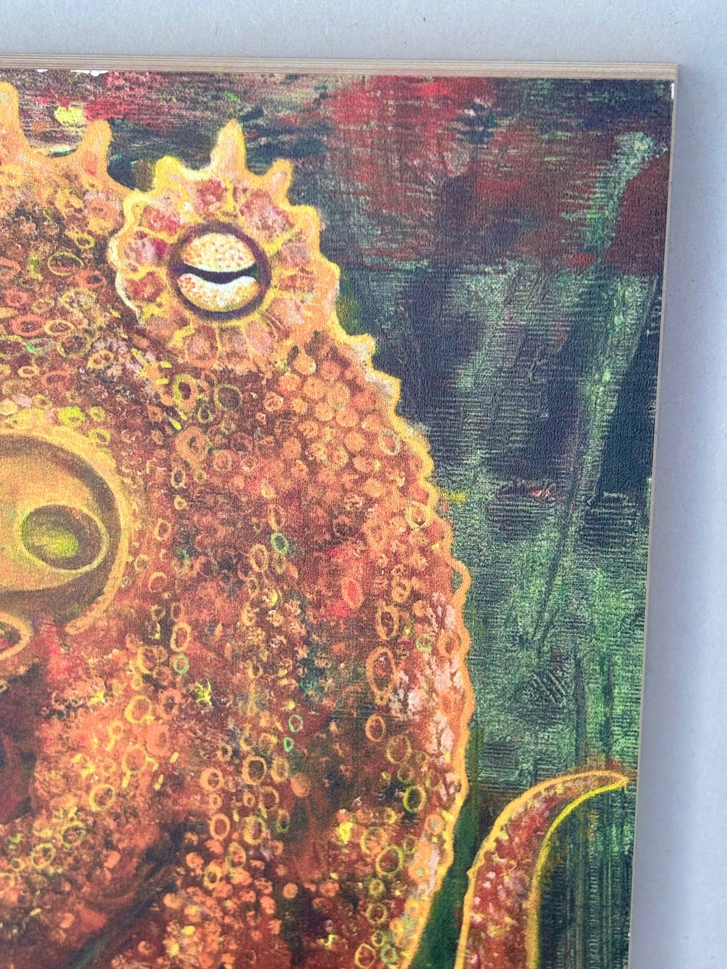 "Golden Octopus" Wooden Print Stephen Holman Consignment