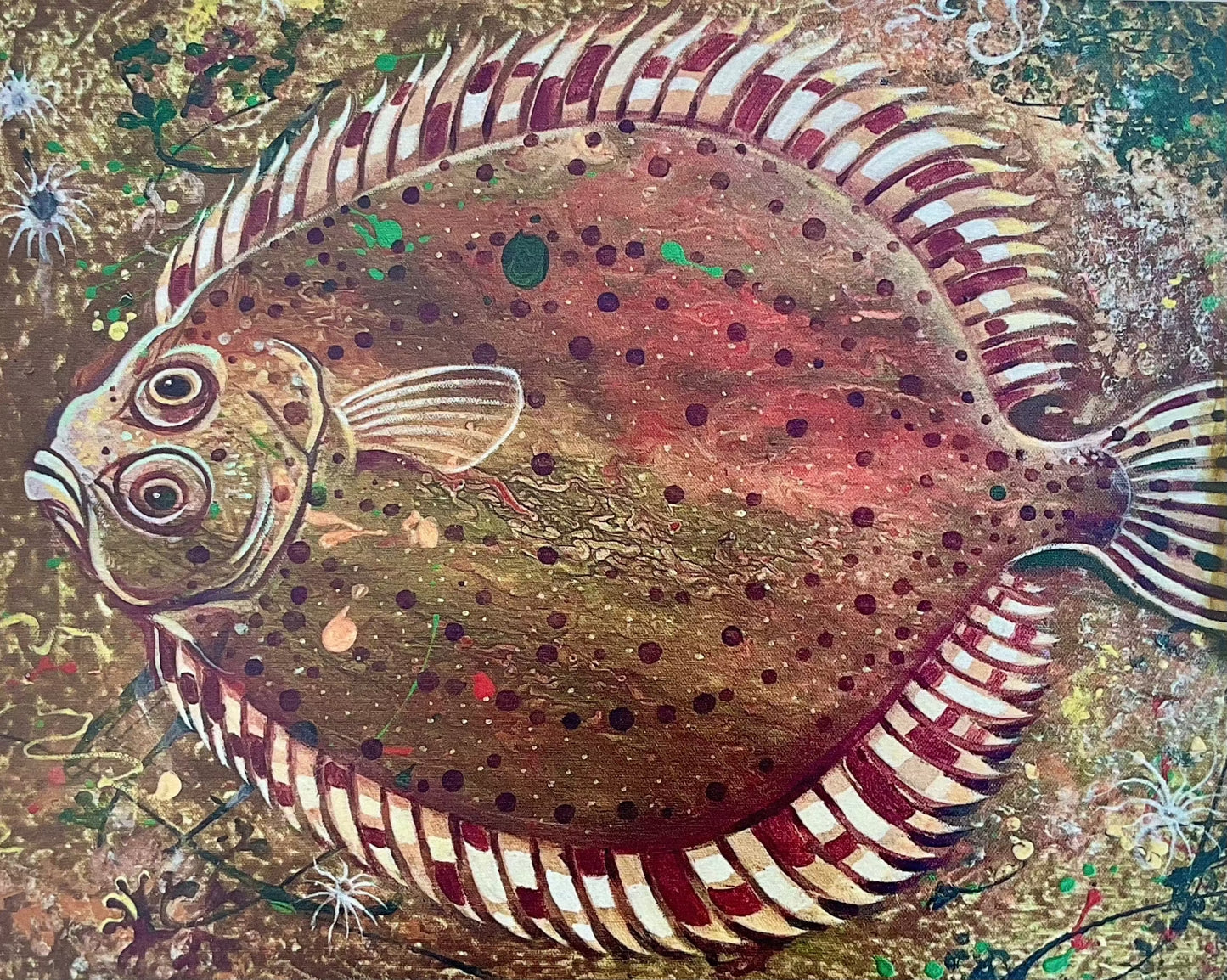 "Halibut" Giclee Wooden Print Stephen Holman Consignment