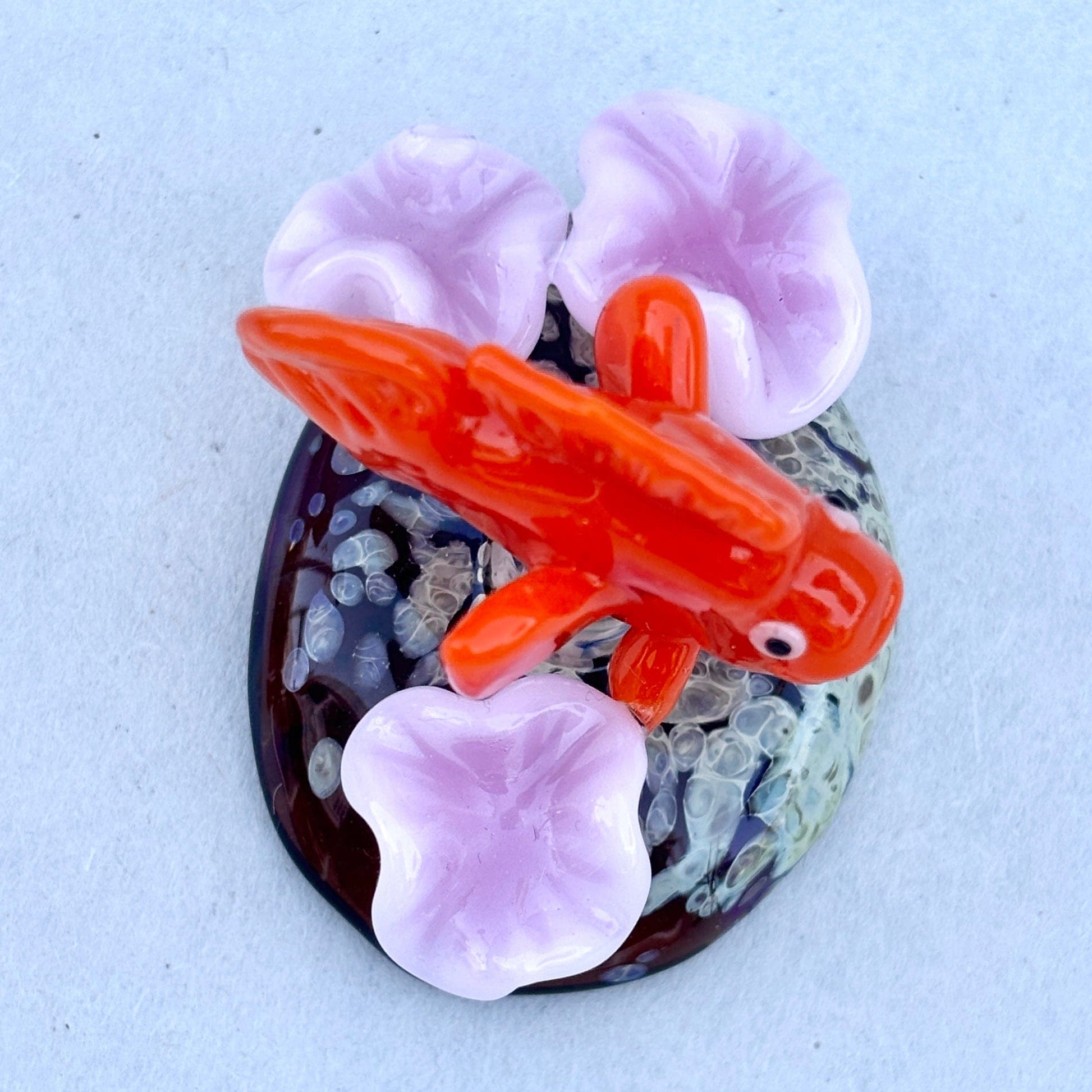 Hand Blown Glass Garibaldi Lampwork M. Hawthorne Consignment