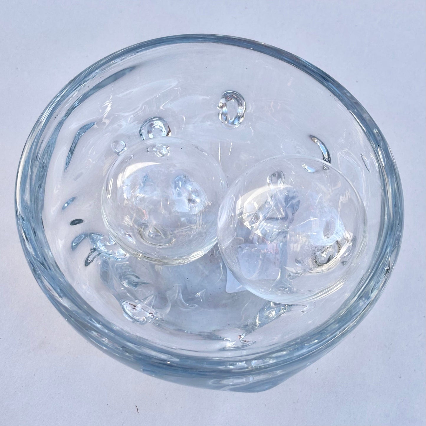 Hand-Blown "Sea Glass" Bowl by Mariah Conner Mariah A. Conner Consignment
