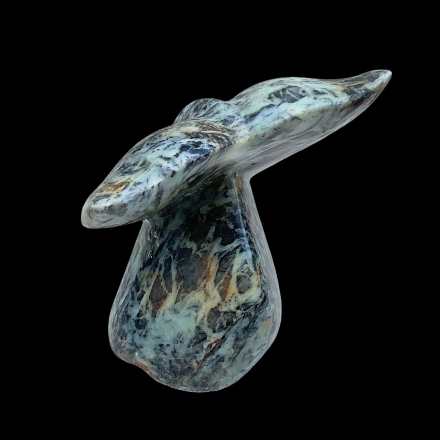 Hand Carved Whale's Tail - Local Soapstone BUCK LOPEZ Consignment