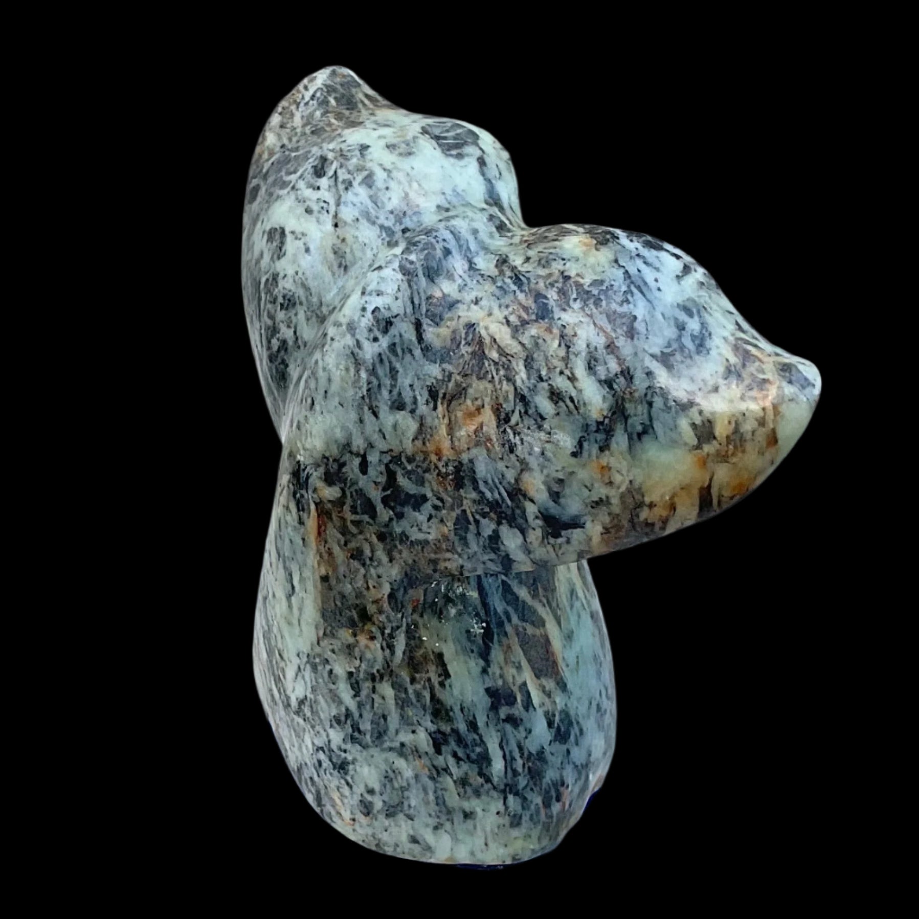 Hand Carved Whale's Tail - Local Soapstone BUCK LOPEZ Consignment