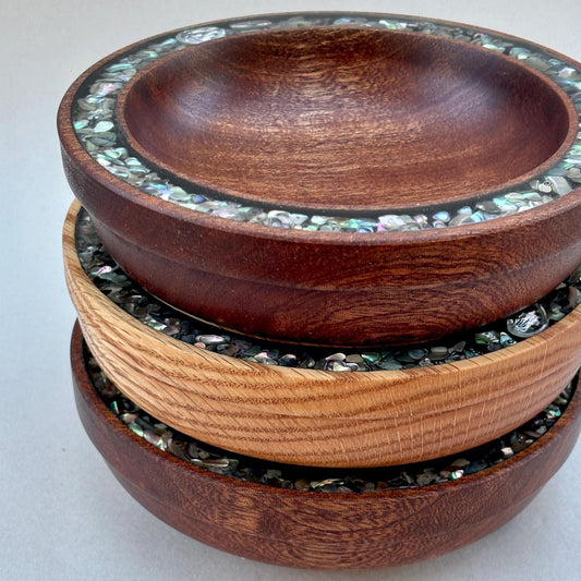 Hand Turned Wooden "Poke" Bowls Laughing Moon Inventory