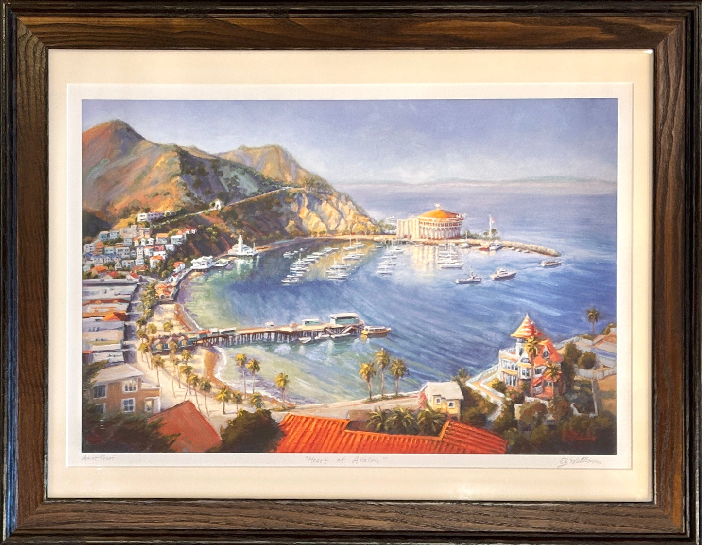 "Heart of Avalon" Framed Giclee Print EJ Williams Consignment