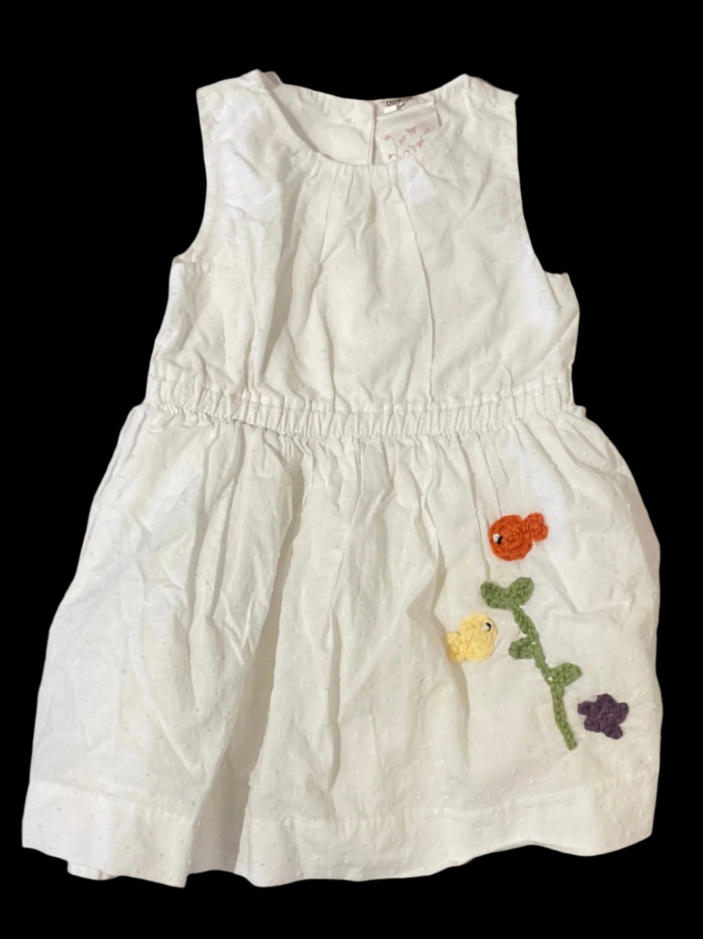 Infant/Toddler Eyelet White Dress K Hawthorne Consignment 3T sleeveless