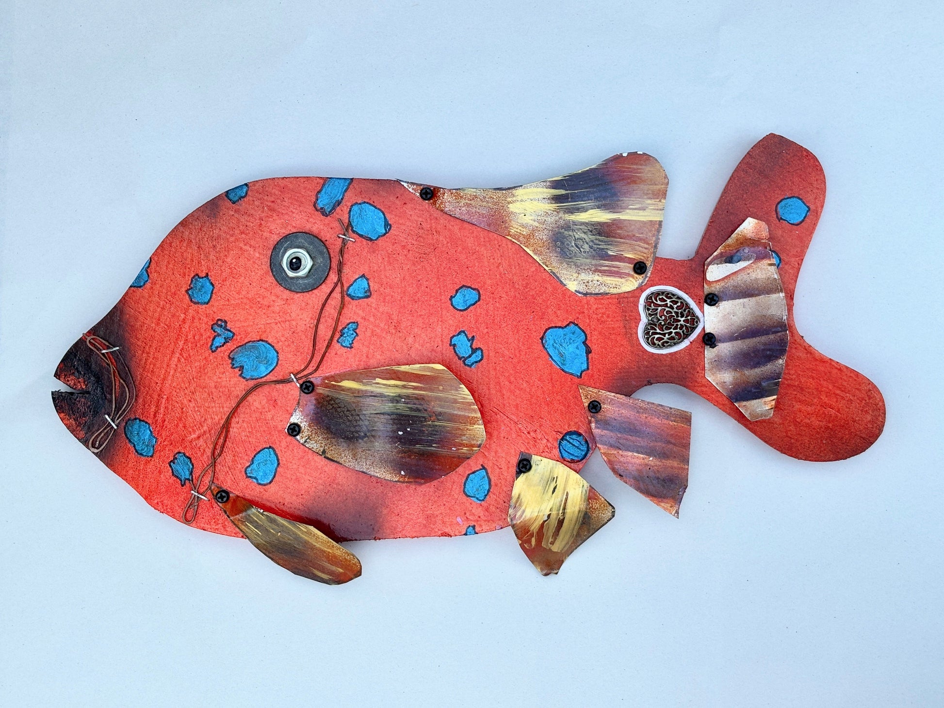 Juvenile Garibaldis Eco-Folk Art Rodrigo Consignment Facing Left
