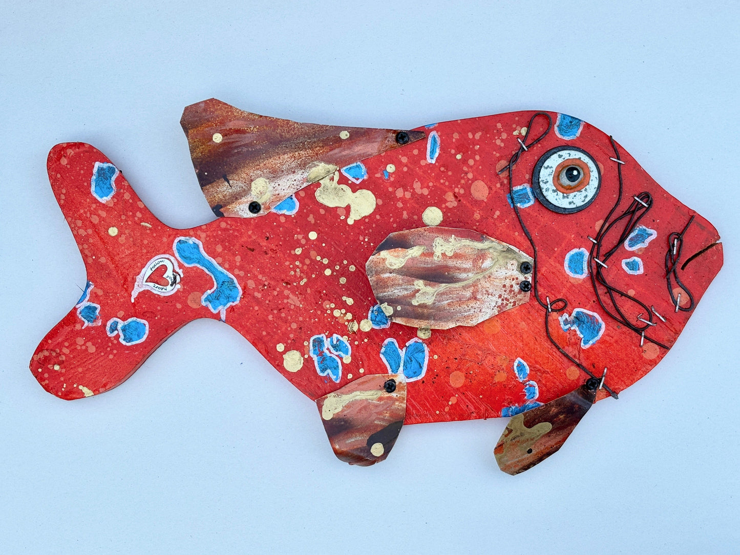 Juvenile Garibaldis Eco-Folk Art Rodrigo Consignment Facing Right