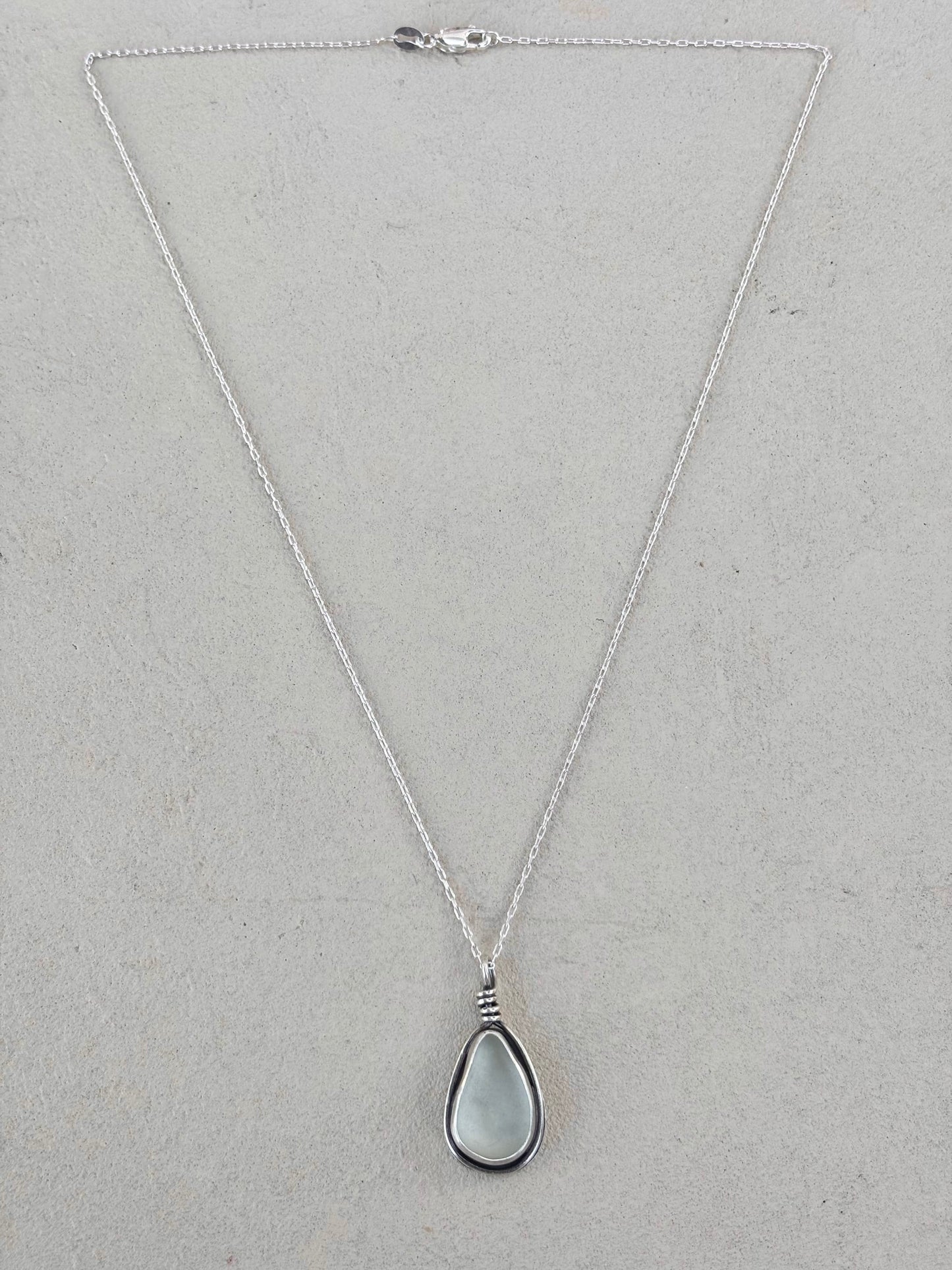 Knotted Sea Glass Necklaces J. Anderson LTL Inventory Clear