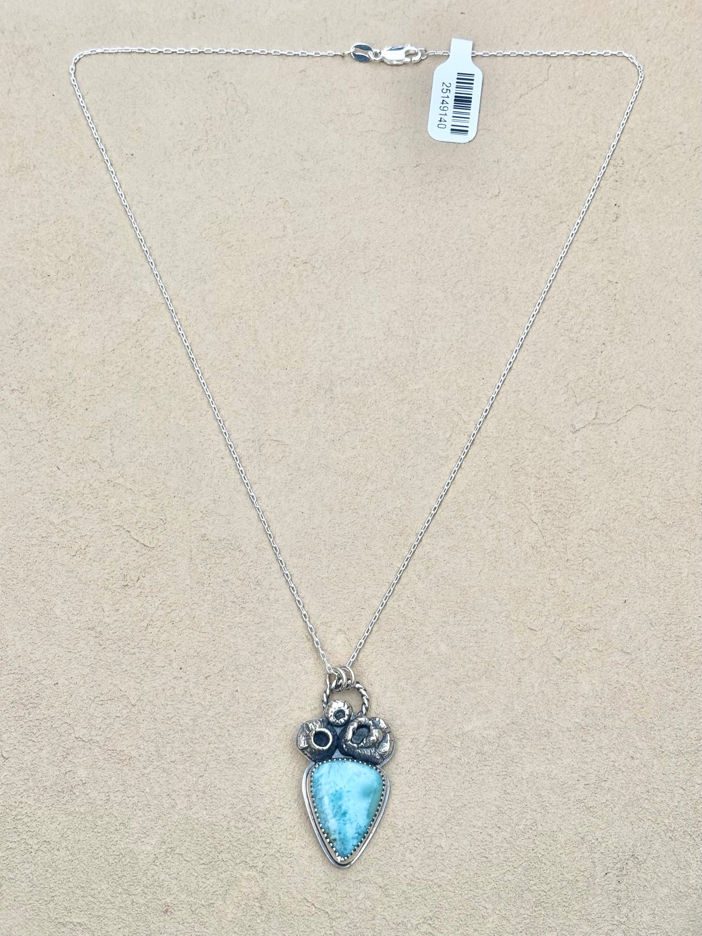 Larimar Barnacles Sterling Necklace J. Anderson LTL Inventory