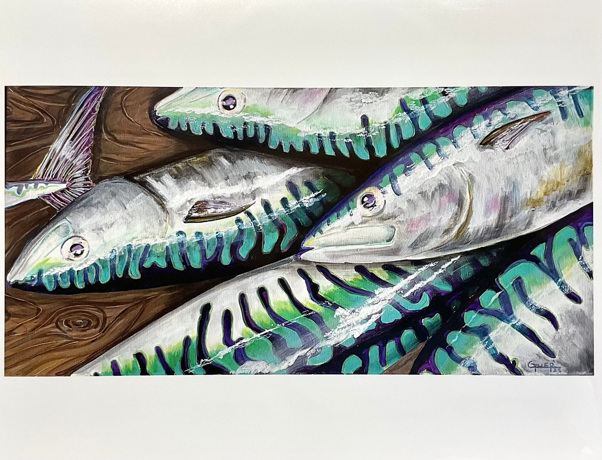 "Mackeral" Prints M Gower Consignment