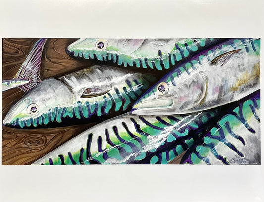 "Mackeral" Prints M Gower Consignment