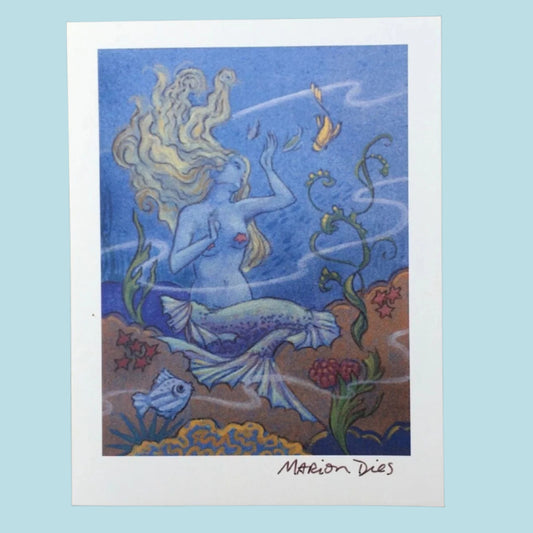 Mermaid Card (SINGLE) Marion Dies Consignment