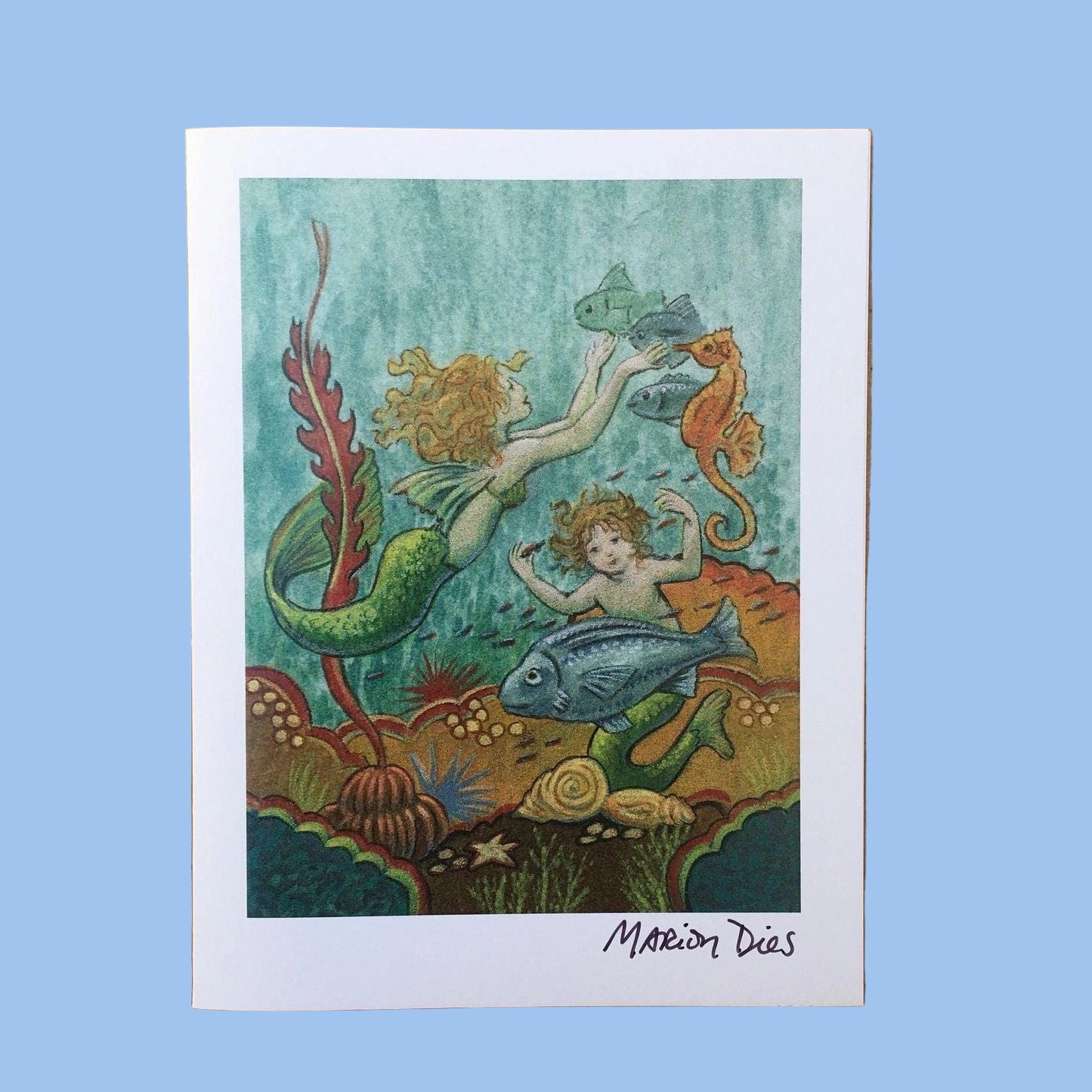 Mermaid Card (SINGLE) Marion Dies Consignment