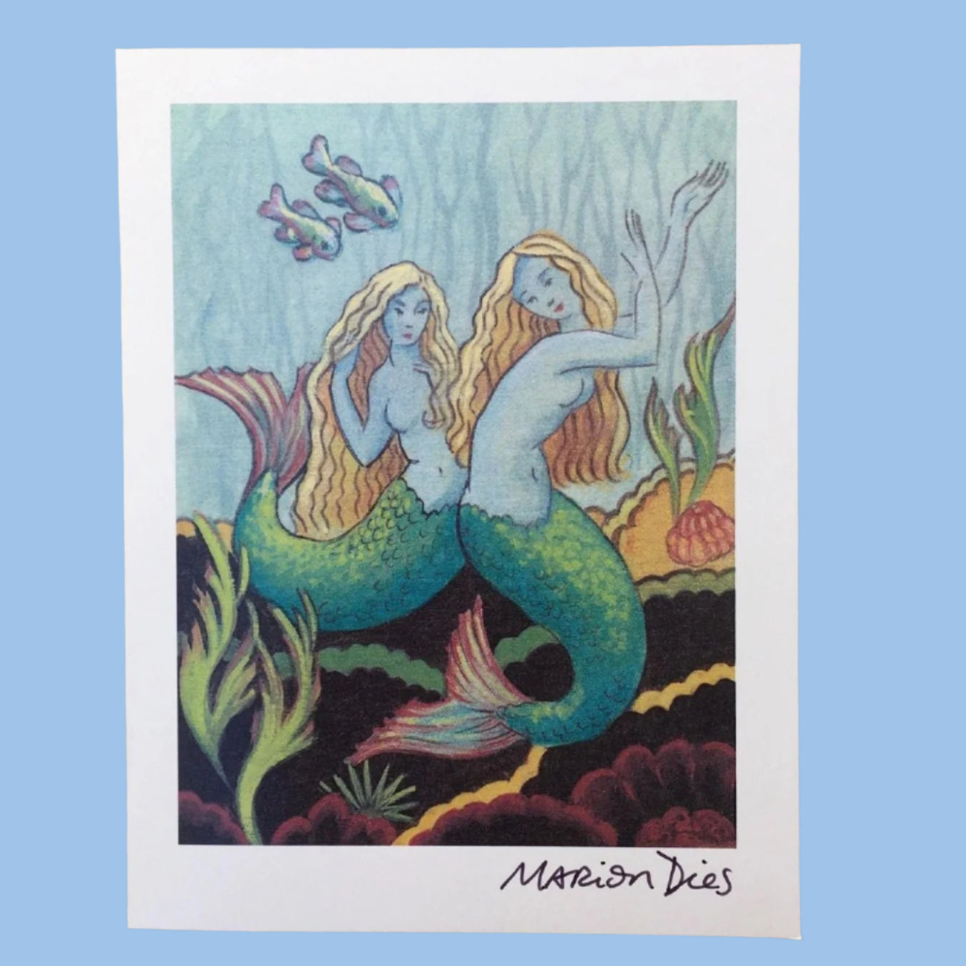 Mermaid Card (SINGLE) Marion Dies Consignment