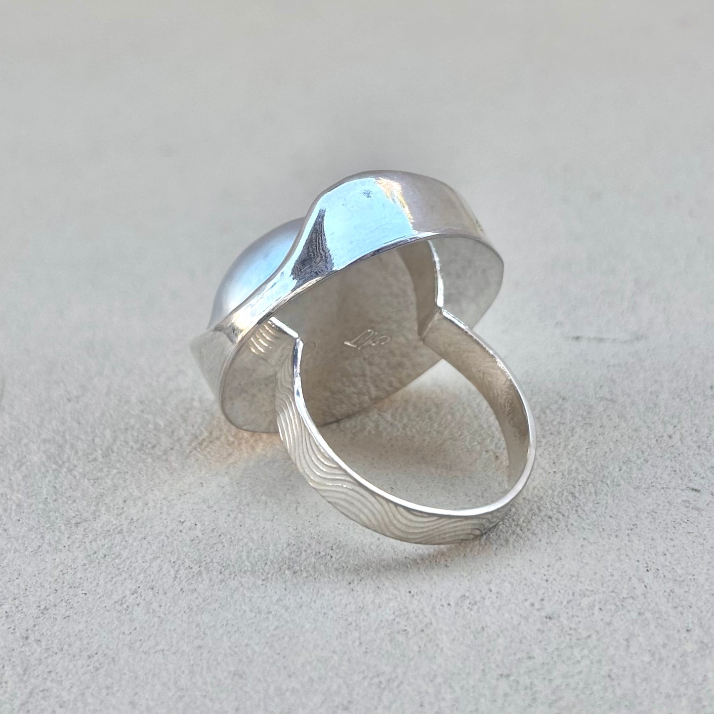 NEW! Blister Pearl Sterling Rings Amy Jahn Consignment