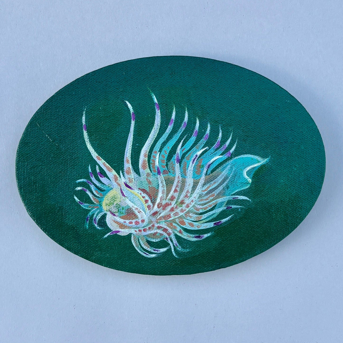 "Nudibranch" Original Acrylic Paintings on Canvas Stephen Holman Consignment "Cumanotus Nudibranch"