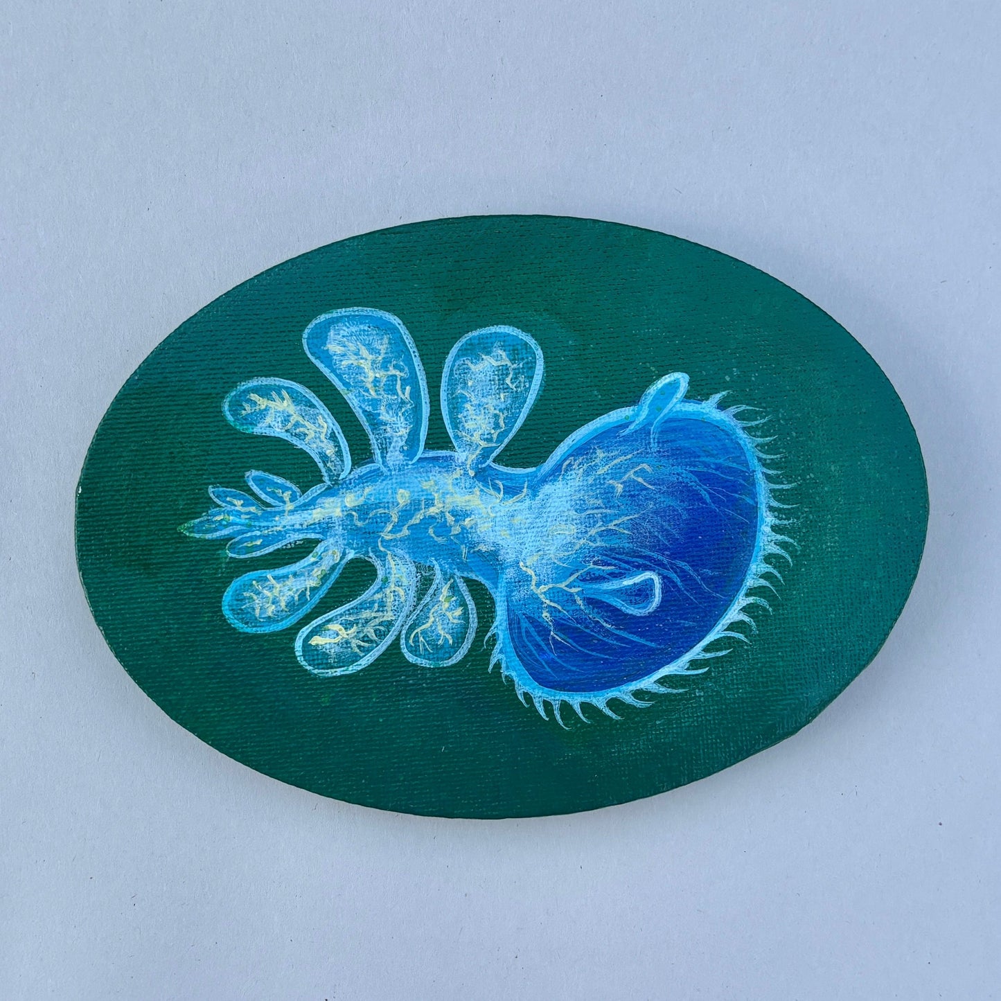 "Nudibranch" Original Acrylic Paintings on Canvas Stephen Holman Consignment "Melibe Nudibranch"