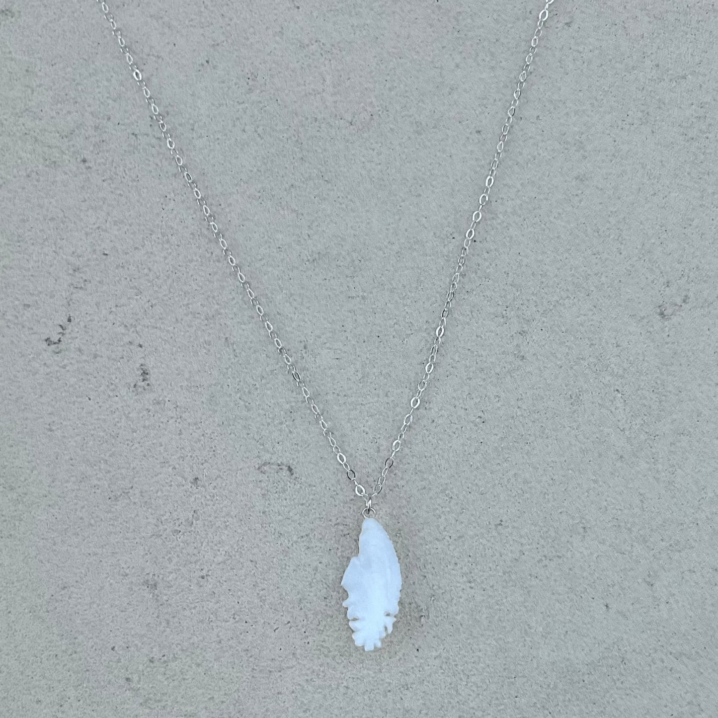 Otolith and Fresh Water Pearl Necklaces Magdalena Consignment No Pearl - Sterling