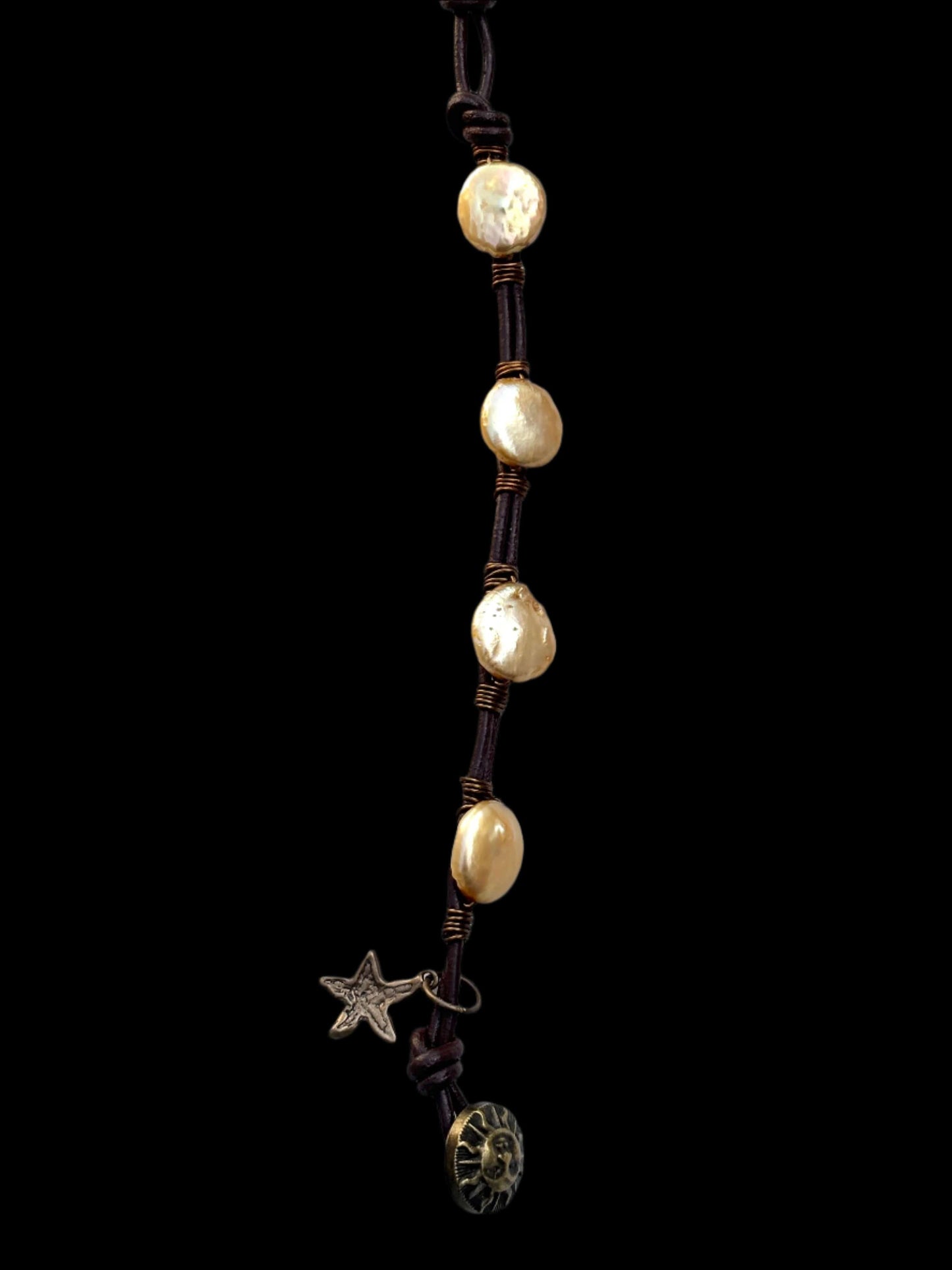 "Pearl: Treasure of the Sea" Bracelets Heidi Duran Inventory Coin - gold