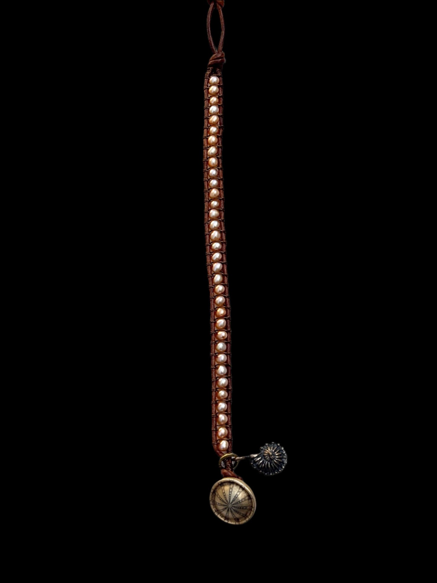 "Pearl: Treasure of the Sea" Bracelets Heidi Duran Inventory Small Champagne Pearls