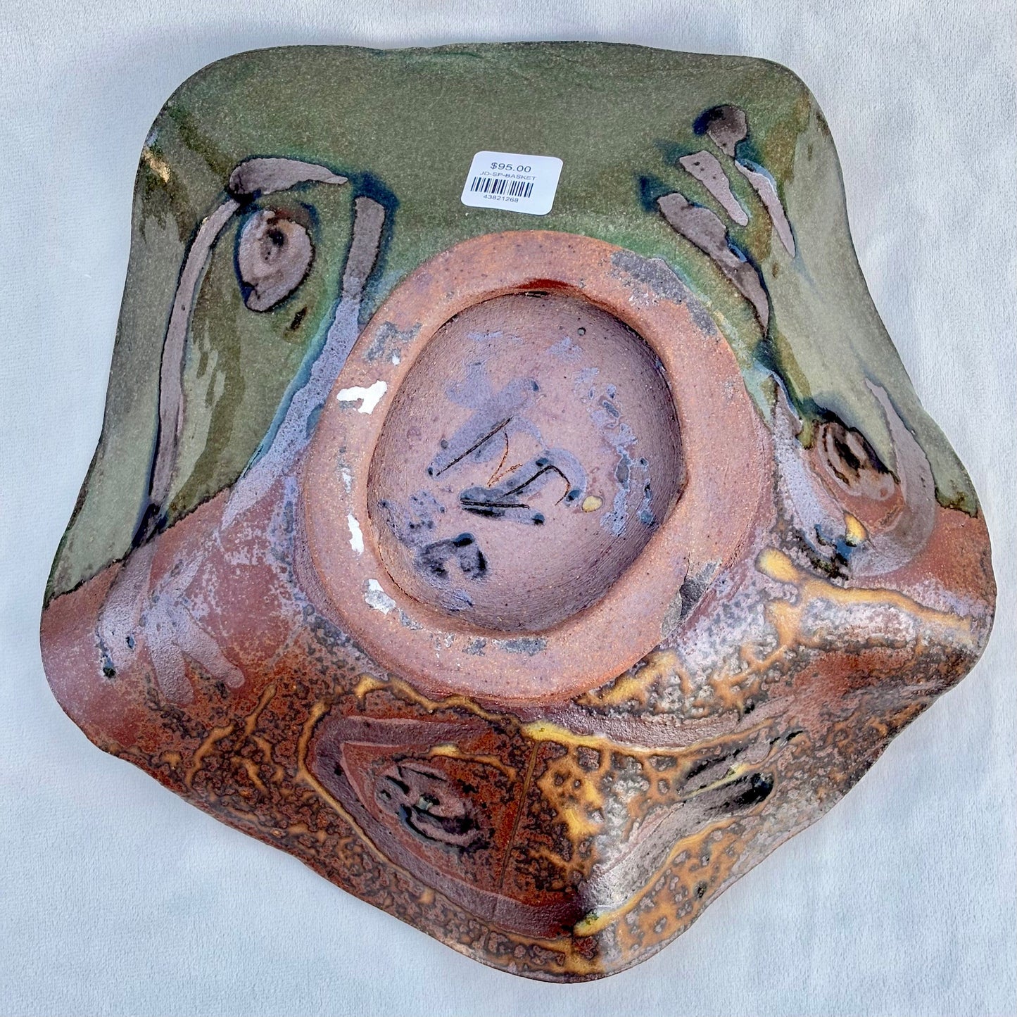 Porcelain "Basket" Ceramic Bowl - Vintage Juls Inventory