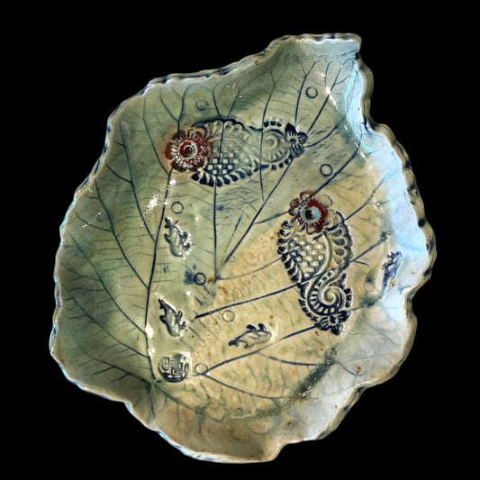 Porcelain Leaf Dish - Pisces Juls Inventory Large