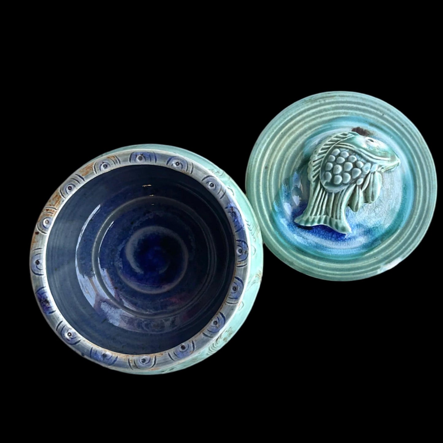 Porcelain Pisces Jars Juls Inventory