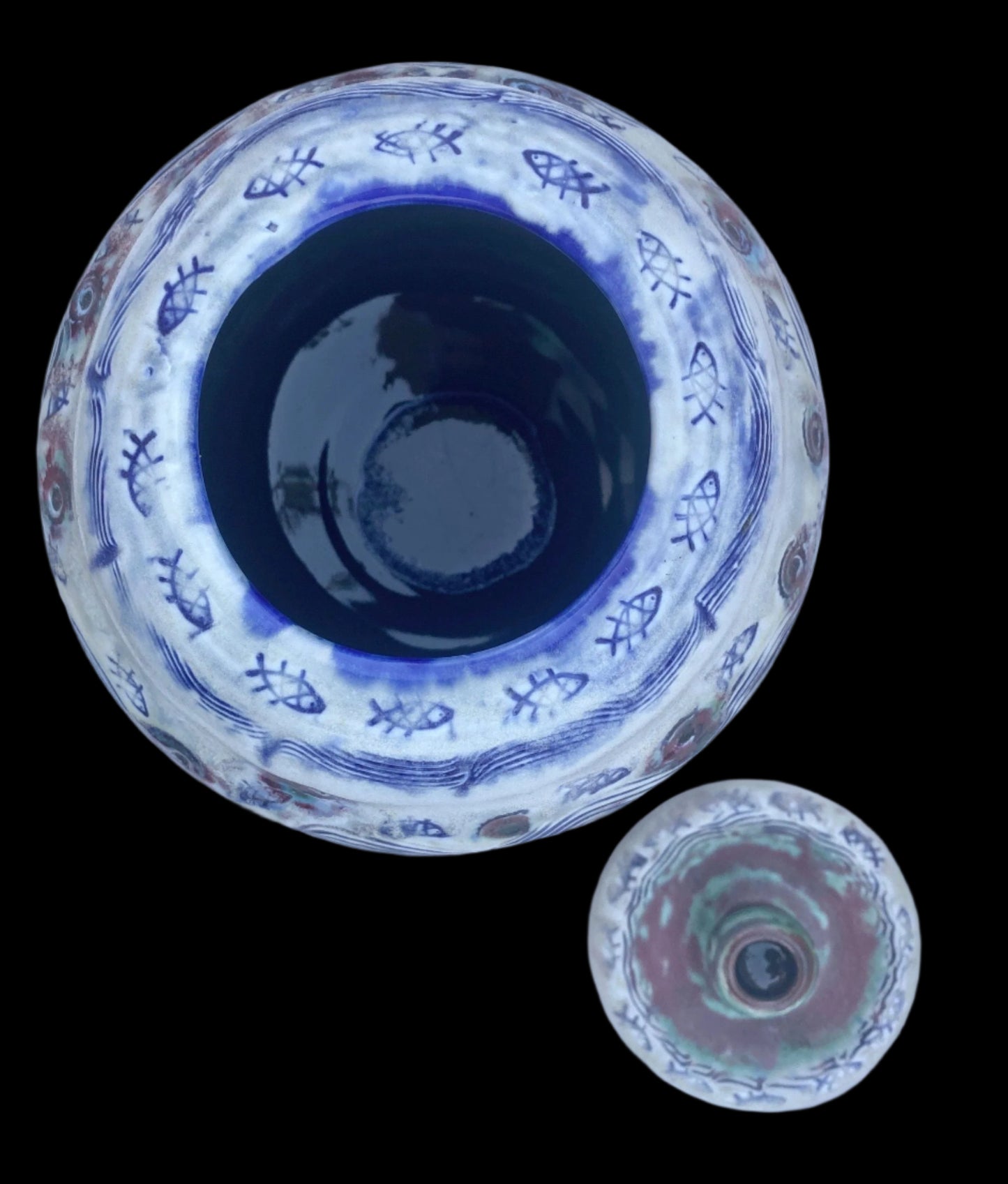 Porcelain Pisces Jars Juls Inventory