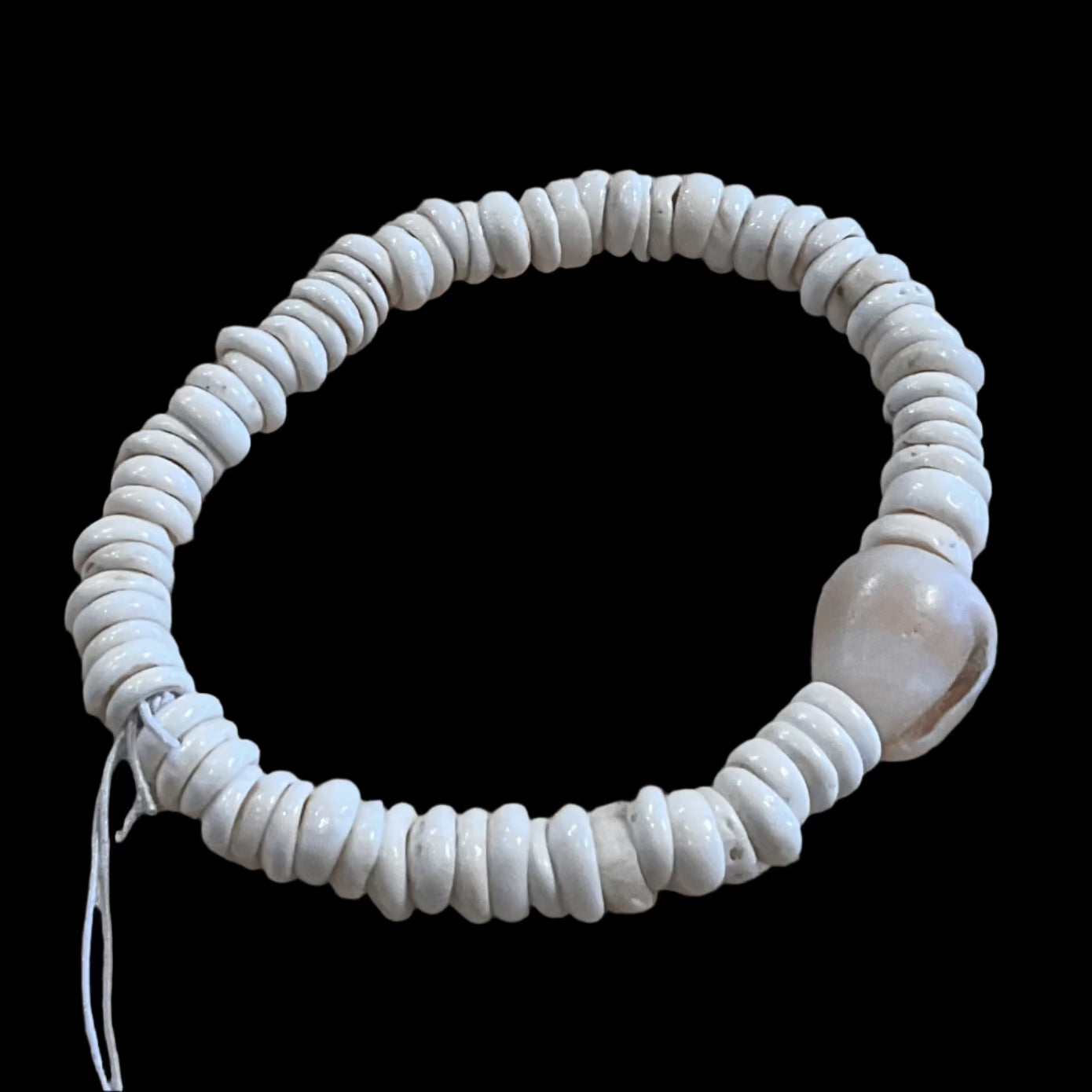 Puka Shell Bracelets - Hand Strung by Nikki Nikki Consignment 8: Puka with Small Cone Snail Shell