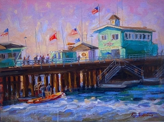"Ready for the Big Swell" Giclee Print - FRAMED EJ Williams Consignment
