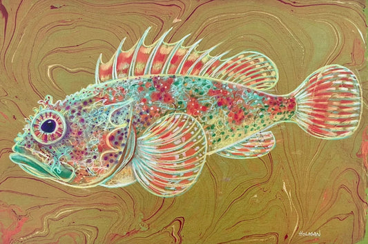 "Scorpion Fish" Giclee Wooden Print Stephen Holman Consignment
