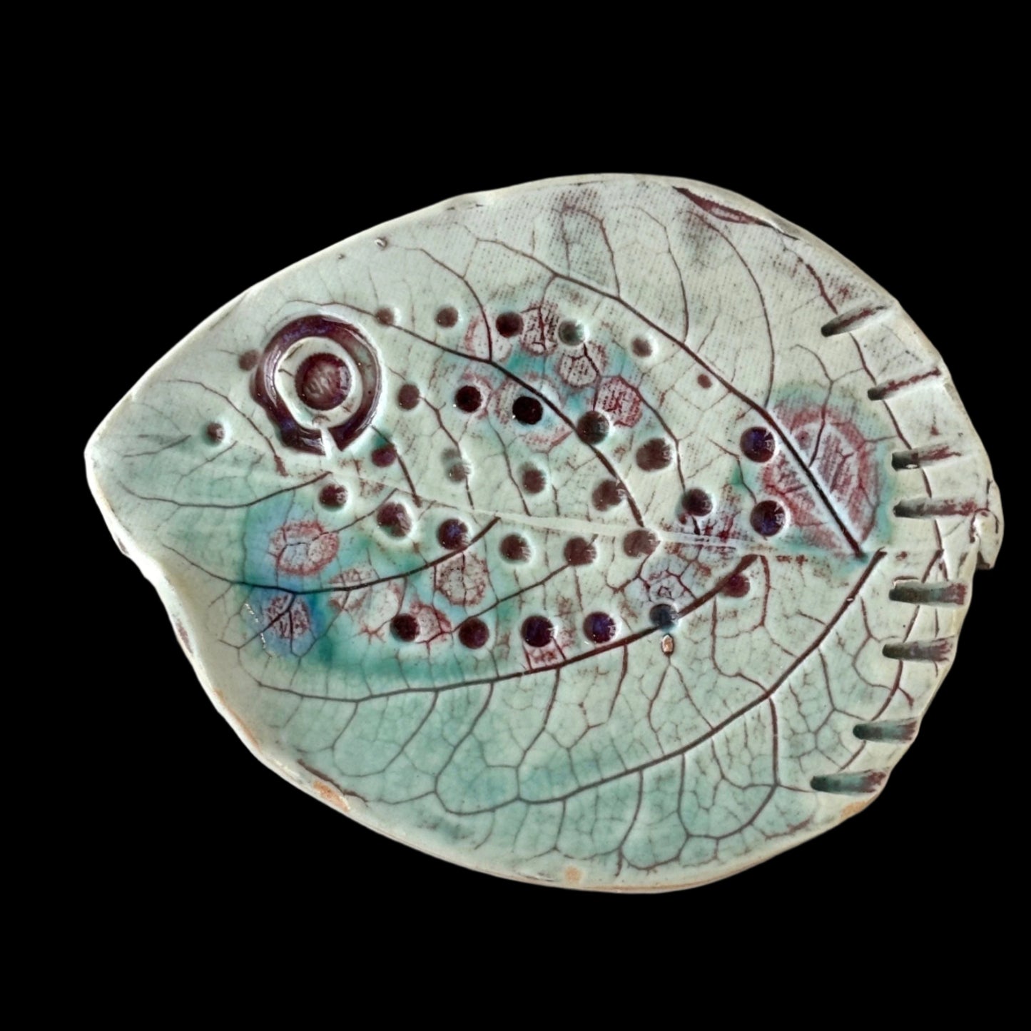 "Scrap-Fish" Porcelain Dish Juls Inventory 5" X 6.25"